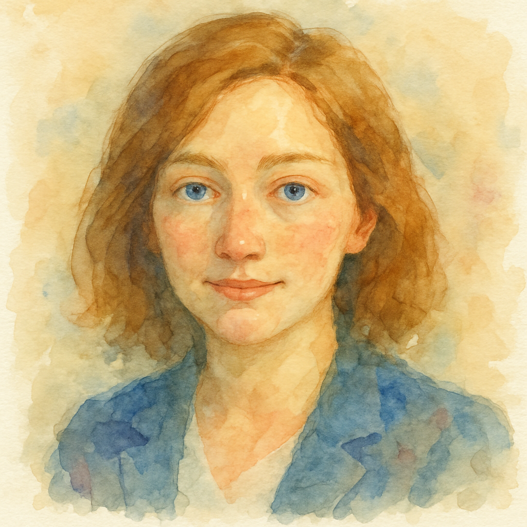 Watercolor portrait style