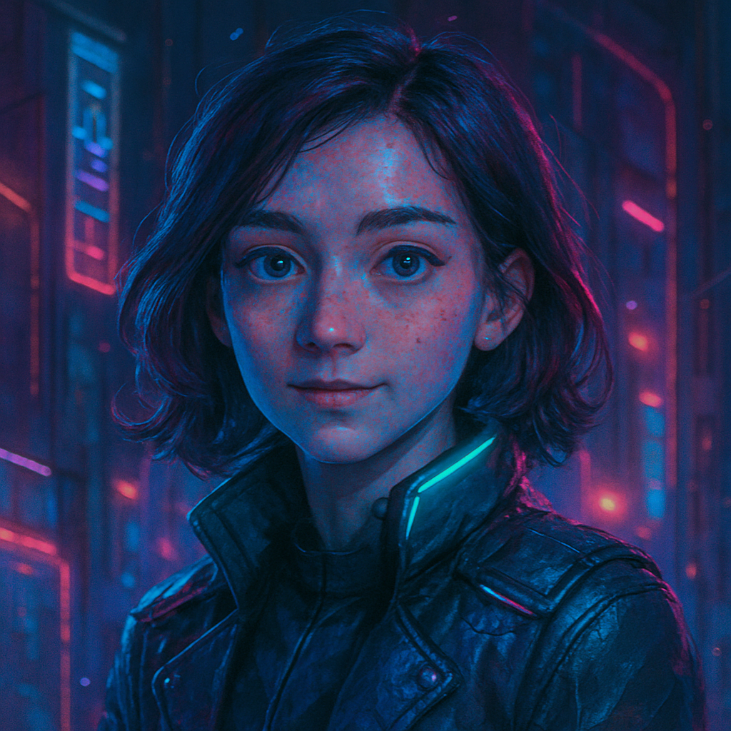 Cyberpunk portrait style